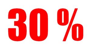 30% ожогов тела